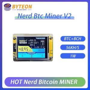 새로운 Nerdminer v3 2.8 인치 BTC 솔로 복권, Nerd 채굴기, 암호화 비트코인 채굴기, 솔로 채굴기