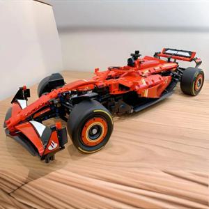 2025년 신기술 F1 포뮬러 레드 스포츠 레이싱 모델 블록 기계식 조립 장난감 어린이 휴일 선물용