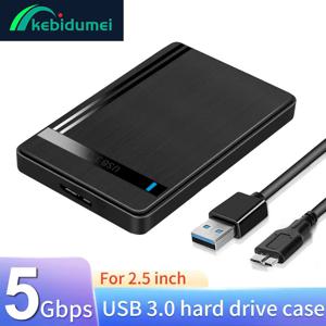 2.5 인치 HDD 케이스 SATA to USB 3.0 HDD 인클로저 3TB 하드 드라이브 디스크 SSD 케이스 어댑터 PC 노트북 용 5Gbps 모바일 외장형 HDD 박스