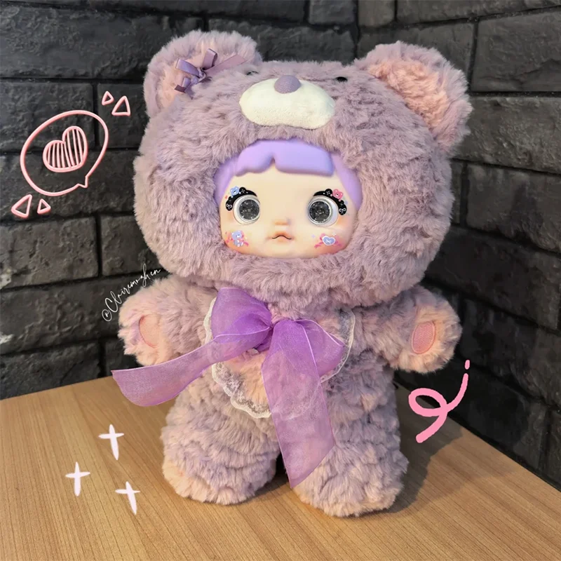 Nommi 400% 굿나잇 베어 시리즈 블라인드 박스 패션 플러시 귀여운 인형 데스크탑 장식품 미스터리 박스 수집 장난감 크리스마스 선물