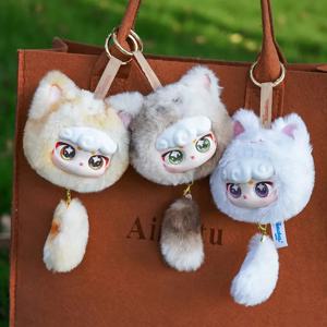 정품 Lucky Meow Iv 시리즈 펜던트 서프라이즈 블라인드 박스 슈퍼 양 만화 인형 귀여운 얼굴 장식 미스터리 선물 유행 장난감