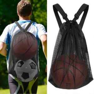 Drawstring 배낭 메쉬 가방 휴대용 축구 농구 보관 가방 스포츠 여행 장난감 수영 가방 슈퍼마켓 쇼핑 포켓