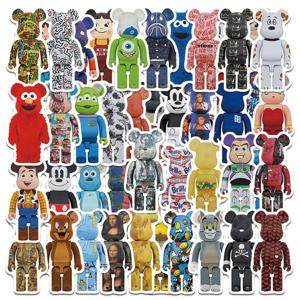 50PCS 만화 빌딩 블록 곰 성격 낙서 방수 스티커 가방 노트북 냉장고 WaterCup