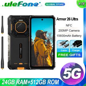 Ulefone Armor 26 Ultra 워키토키 5G 견고한 전화 120W 15600mAh 200MP+64MP+50MP NFC 6.78