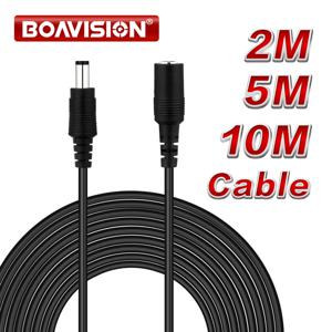 2M 6.56FT/ 5M 16.5FT / 10M 33FT DC 연장 5.5x2.1mm CCTV 보안 카메라 용 전원 코드 케이블 연장기 12 볼트 연장 코드