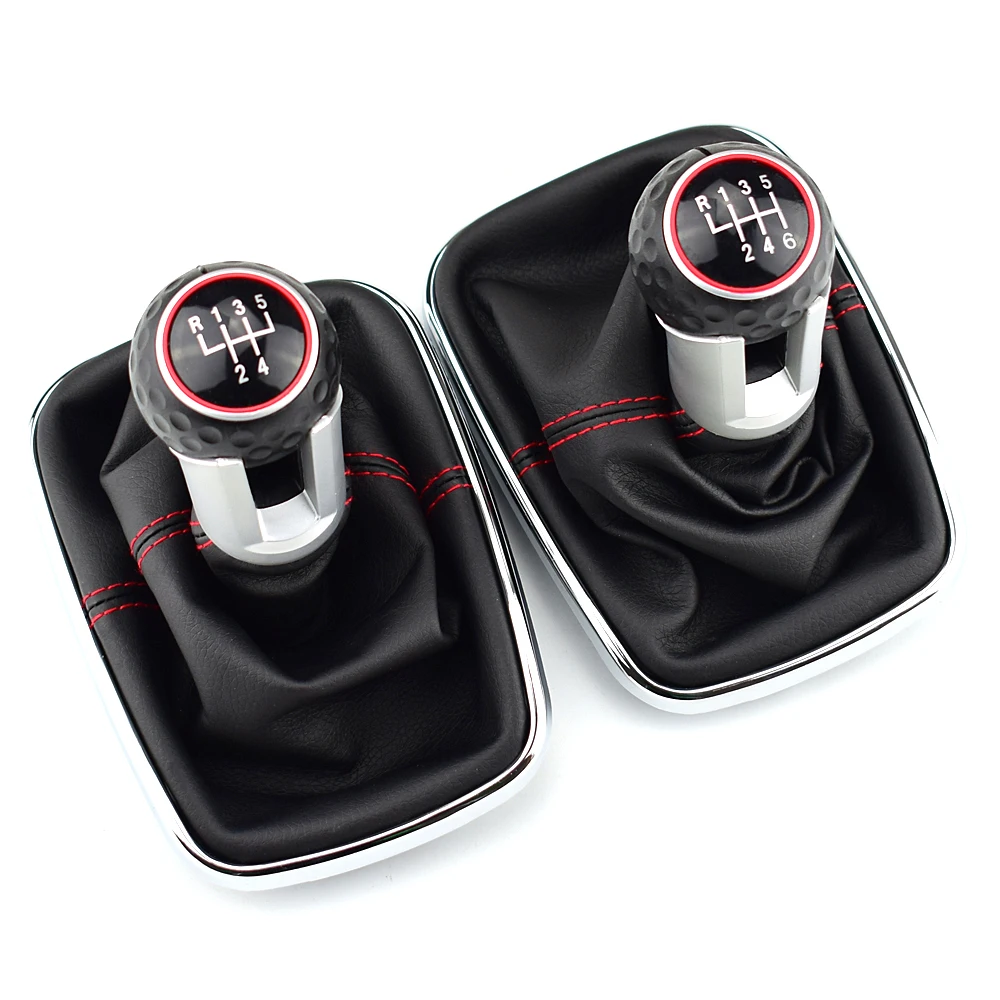 폭스 바겐 폭스 바겐 1999-2004 골프 4 IV MK4 GTI R32 Bora Jetta MT 12mm 5/6 속도 자동차 기어 시프트 노브 레버 시프터 Gaitor Boot