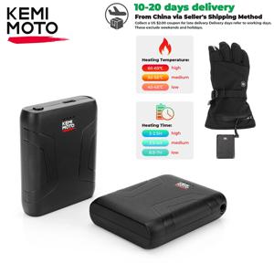KEMIMOTO 가열 장갑 용 충전식 배터리 가열 깔창 양말 스키 전기 난방 장갑 7.4V 2500mAh 2Pcs
