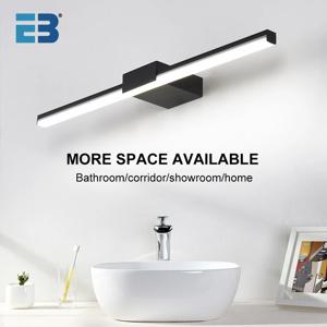 Led 벽 램프 욕실 세면대 조명 40cm 55cm AC85 - 265V 실내 현대 벽 Sconces 거울 벽 조명기구 블랙 화이트