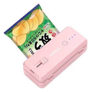 휴대용 2-in-1 미니 백 실러, 열 밀봉 및 커터 기능, 자석식 핸드헬드 칩 백 실러, 간식, 사탕, 식품 보관용