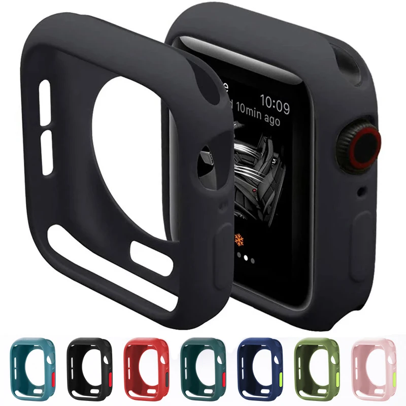 Apple Watch 케이스 용 커버 49mm 44mm 40mm 42mm 38mm 45mm 41mm 액세서리 소프트 실리콘 범퍼 iWatch 시리즈 Ultra 9 8 7 se 6 5
