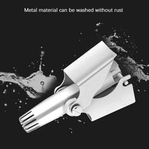 남성과 여성을위한 스테인레스 스틸 코 머리 트리머 수동 기계 면도 면도기 브러쉬가있는 세척 가능한 제모 도구
