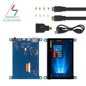 라즈베리 파이용 정전식 터치 스크린 패널, 4.3 인치 USB 터치 컨트롤, HDMI LCD 디스플레이, 800*480, 5 포인트 터치 IPS 모니터