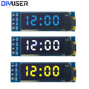 0.91 인치 OLED 모듈 흰색/파란색 OLED 128X32 OLED LCD LED 디스플레이 모듈 0.91 