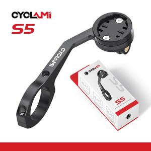 CYCLAMI S5 알루미늄 합금 양면 자전거 컴퓨터 마운트 MTB 도로 GPS 헤드 라이트 홀더 Bracke GARMIN XOSS IGPSPORT 자전거 자전거 컴퓨터 거치대 자전거 카메라 거치대 자전거 전조등 거치대