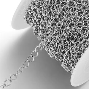 10미터/묶음 2/3/4mm 스테인리스 스틸 체인 팔찌 목걸이 보석 제작 DIY 부자재 액세서리 대량 도매