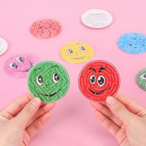 10-50 Pcs 7cm 귀여운 라운드 트랙 구슬 미로 장난감 아이 생일 파티 호의 Pinata 필러 유치원 상 카니발 파티 호의