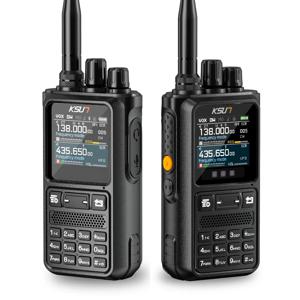 KSUN UV110D 워키 토키 장거리 휴대용 전문 VHF UHF 라디오 방송국 AM FM 햄 아마추어 통신 라디오 스캐너