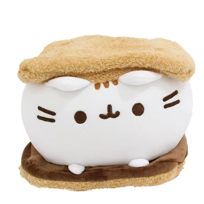 15CM 귀여운 시뮬레이션 고양이 인형 봉제 인형 부드러운 동물 플러시 흰색 회색 새끼 고양이 베개 키즈 소녀 생일 선물 애완 동물 장난감 데코