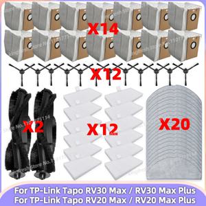 적합 모델: (TP-Link Tapo RV30 Max Plus / RV20 Max Plus / RV30 Max / RV20 Max) 부품: 먼지봉투, HEPA 필터, 메인 브러시, 사이드 브러시, 걸레 천