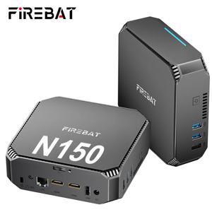 FIREBAT AK2 미니 PC 인텔 N150 CPU 컴퓨터 Windows 11 미니 PC 게임 DDR4 16GB RAM 512GB SSD WIFI5 BT4.2 데스크탑