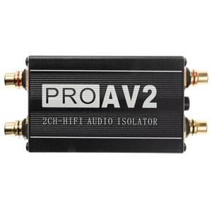 PRO AV2 2CH HiFi 오디오 아이솔레이터, 접지 루프 오디오 아이솔레이터, 오디오 노이즈 필터, RCA 노이즈 아이솔레이터, 오디오 신호 감속기, 신제품
