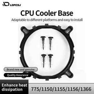 9 in1 CPU 쿨러 팬 브래킷 PC 라디에이터 냉각 팬 인텔 LGA 775/1366/1700/1200/1151/1150/1156/1155용 히트싱크 홀더 베이스