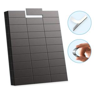 90 개/대 유연한 자체 접착 미니 마그네틱 시트 화이트 보드 용 2x5cm 냉장고 자석 아이스 박스 냉장고 조직