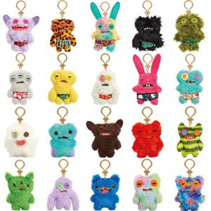 12cm Fuggler 재미 있은 추악한 괴물 플러시 장난감 키 체인 Kawaii Fuggler 괴물 토끼 귀여운 인형 Peluche 인형 펜던트 선물 아이