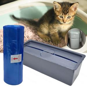 쓰레기 지니 간편한 롤통 리필 백, 고양이 쓰레기 상자 폐기물 처리 시스템 교체 백, 애완동물 폐기물 봉투와 호환 가능