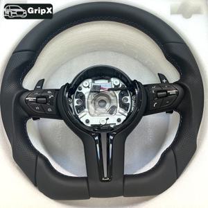 가죽 스티어링 휠 그립 디자인 BMW F30 F20 F22 F23 F33 F34 F48 X5 F15 X1 X3 F25 M3 F80 E90 E70 E84