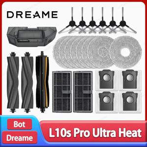 드림 L10s Pro 울트라 히트 / X30 울트라 로봇 진공 청소기 액세서리 메인 사이드 브러시 걸레 천 헤파 필터 먼지 봉투 예비 부품