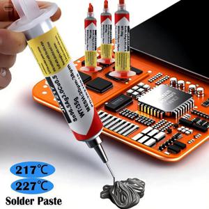 SMD BGA IC PCB iPhone 수리용 주사기 솔더 페이스트 무연 15g/35g/50g 바늘 튜브 217 ℃   227 ℃   무세척 용접 페이스트