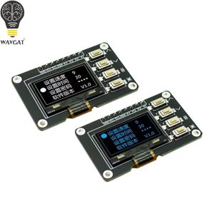 0.96인치 OLED 디스플레이 IIC 흰색/파란색 12864(4개 버튼 포함) OLED 디스플레이 SSD1315 OLED I2C 디스플레이 DC 3.3V