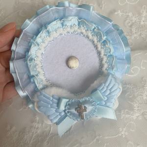 레이스 바 스타일링 소녀 신선한 다층 레이스 수제 완성 플러시 날개 사랑 활 십자가 액세서리 바 스타일링 pl과 짝을 이루고