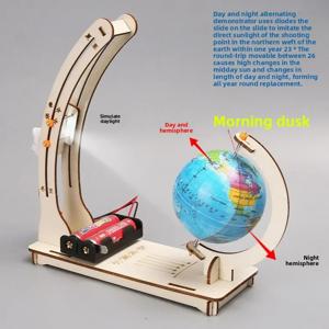 어린이 과학 장난감 주야간 교대 글로브 재미 있은 교육 보조 교육 장난감 DIY 기술 물리학 학습 키트 장난감