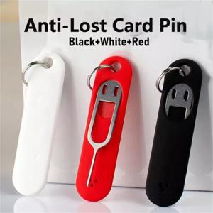 분실 방지 블랙/화이트/레드 휴대폰 SIM 카드 핀 트레이 제거 니들 오프너 이젝터 키 도구 (아이폰, 삼성, 샤오미, 아이패드용)