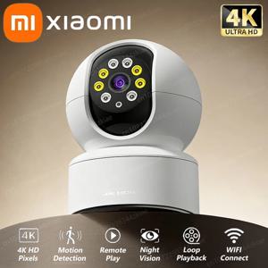 샤오미 4K 회전식 스마트 카메라 WiFi 제어 가능 감시 2방향 오디오 자동 추적 컬러 야간 투시 모니터 실내 카메라