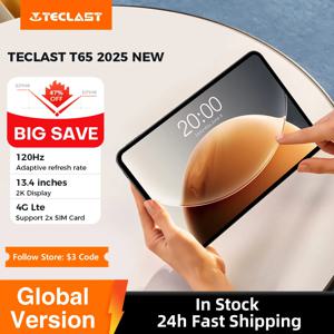 Teclast T65 태블릿 13.4인치 2K 120Hz 디스플레이 Unisoc T7280 옥타코어 최대 20GB RAM 128GB ROM 8000mAh 배터리 안드로이드 15 LTE 태블릿
