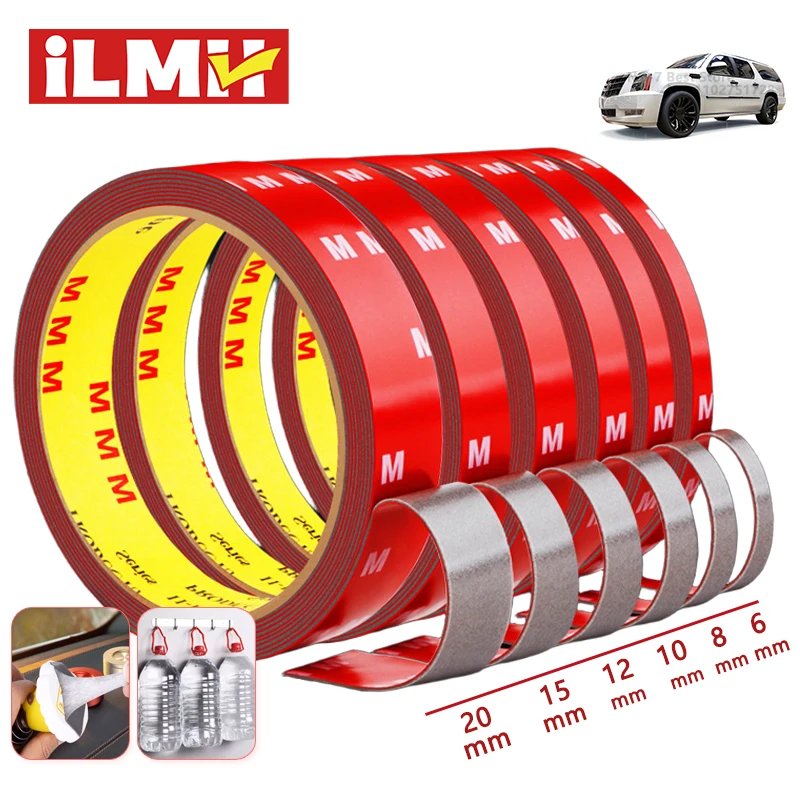 300CM 초강력 양면 테이프 접착제 자동차 전용 흔적을 남기지 않고 떼어낼 수 있음 고점도 장착 고정 접착제