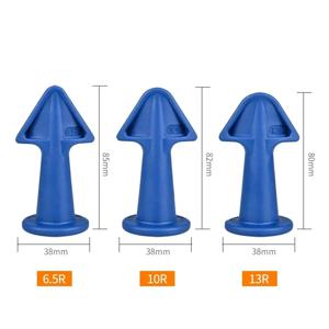 플라스틱 실리콘 팁 접착제 스크레이퍼 3개 세트 멀티 앵글 스크레이퍼는 공동 잔여물을 제거합니다. Windows, 문 및 모서리용 홈 코킹