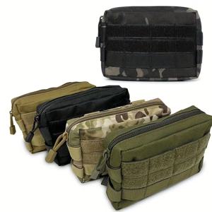 야외 EDC 사냥 Tatical Molle 주머니 허리 팩 동전 핸드폰 가방 나일론 휴대용 남자 세면 용품 가방 클러치 야외