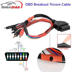 Obd2 진단 어댑터 mpps v21 obd 브레이크 아웃 tricore 케이블 ecu 핀아웃 케이블 12 v 스위치