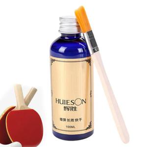PingPong 라켓 테이블 고무 테니스 접착제 학교 사무용품 전문 100ml 특수 브러시가있는 슈퍼 액체 속도