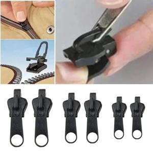 3가지 크기의 범용 즉시 수리 지퍼 수리 키트 교체용 지퍼 슬라이더 치아 복구 바느질 의류 가방 지퍼 도구 액세서리