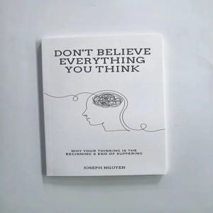 모든 생각을 믿지 마세요 조셉 뉴앙 저작 '당신의 생각이 고통의 시작이자 끝이다' 페이퍼백 영어책