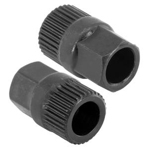 새로운 교류 발전기 33T 클러치 프리휠 풀리 제거 도구 (V벨트 풀리용, T50 TORX 17*33*30mm 검정색 포함)