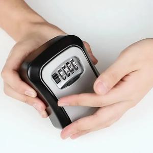 휴대용 조합 키 잠금 상자 - 방수 및 안전한 부동산 중개인 보안 잠금 상자 - 집과 자동차에 이상적