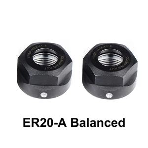 정밀 A형 ER20 M25x1.5 스프링 클램핑 너트 2개/세트, 밀링 및 조각 기계용 ER20-A