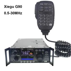 Xiegu G90 0.5-30MHz HF 아마추어 라디오 20W SSB/CW/AM/FM SDR 구조, 자동 안테나 튜너 HF 송수신기 내장
