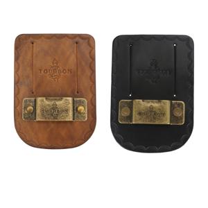 Tourbon-정품 가죽 줄자 홀더 도구 테이프, 벨트에 홀스터 금속 클립